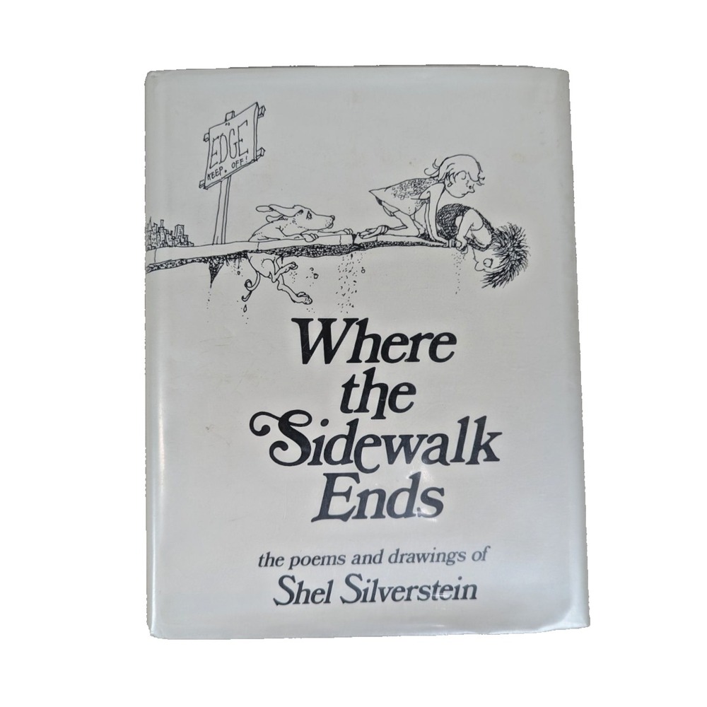 Where The Sidewalk Ends Shel Silverstein 1974 First Edition Non-1st Print HC DJ